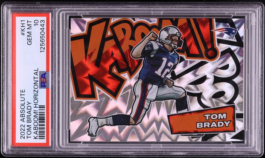 2022 Absolute Kaboom! Horizontal Tom Brady #KH1 PSA 10 GEM MINT