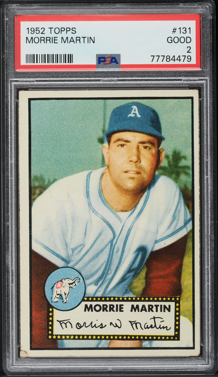 1952 Topps Morrie Martin #131 PSA 2 GD
