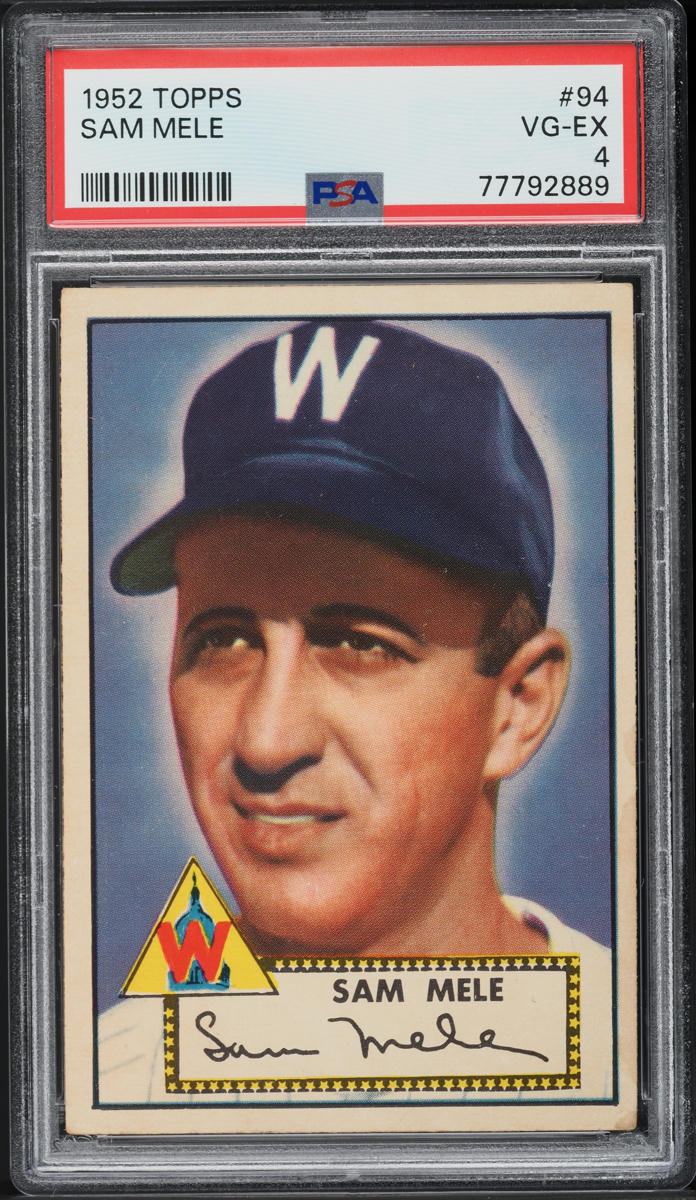 1952 Topps Sam Mele #94 PSA 4 VGEX
