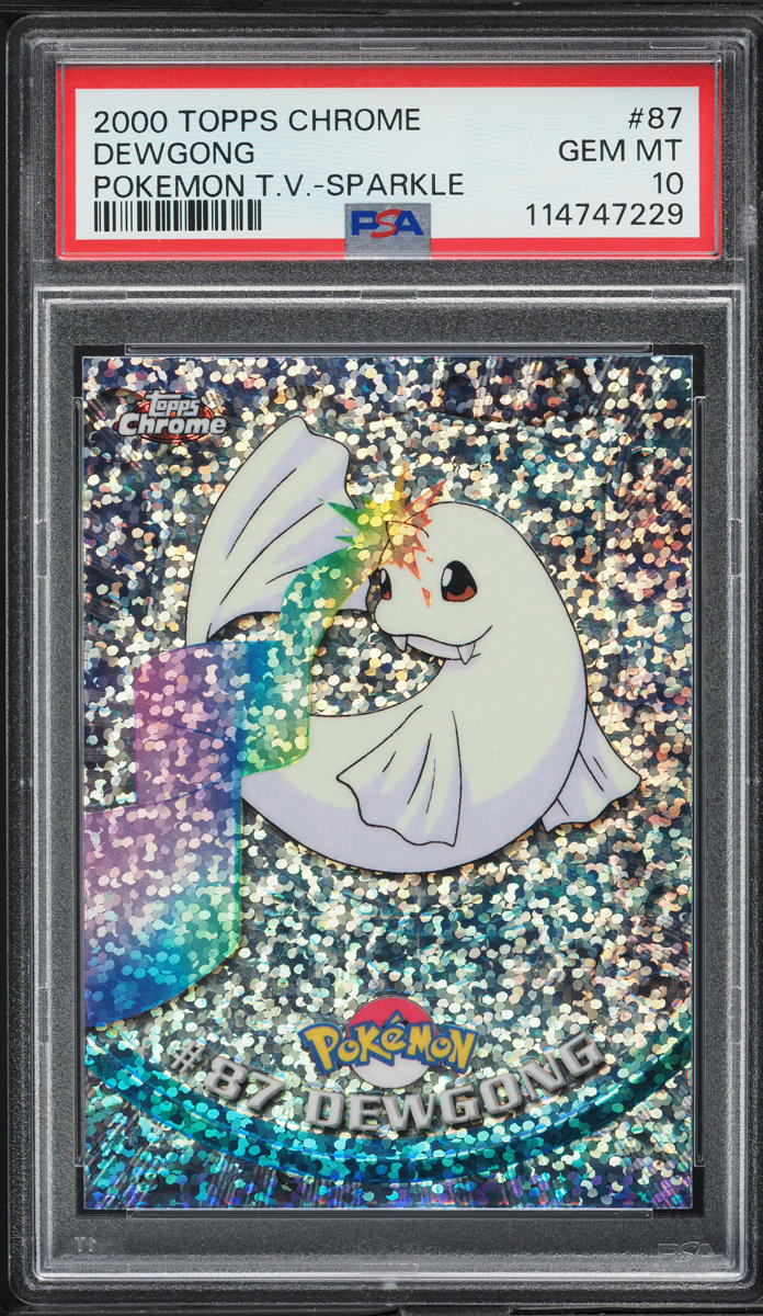 2000 Topps Chrome Pokemon Series 2 Sparkle Dewgong #87 PSA 10 GEM MINT