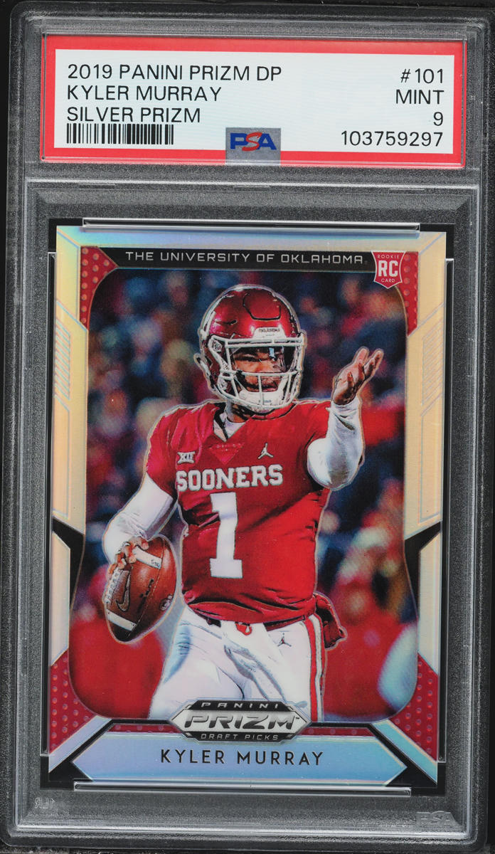 2019 Panini Prizm Draft Picks Silver Kyler Murray ROOKIE #101 PSA 9 MINT