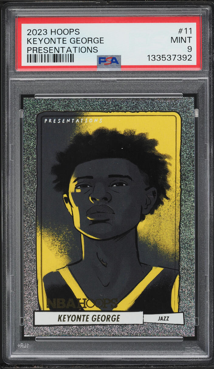 2023 Hoops Presentations Keyonte George ROOKIE #11 PSA 9 MINT