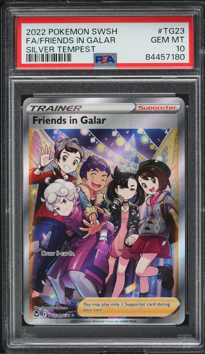 2022 Pokemon Sword & Shield Silver Tempest Friends In Galar #TG23 PSA 10 GEM