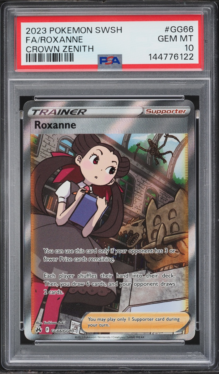 2023 Pokemon Sword & Shield Crown Zenith Full Art Roxanne #GG66 PSA 10 GEM MINT