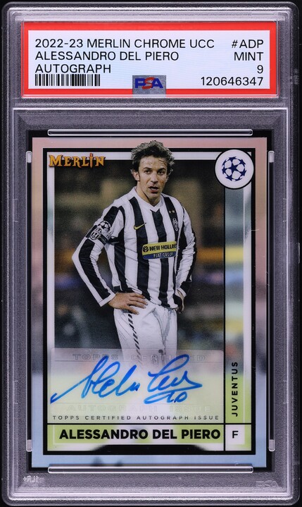 2022 Topps Merlin Chrome UEFA CC Alessandro Del Piero AUTO #AC-ADP
