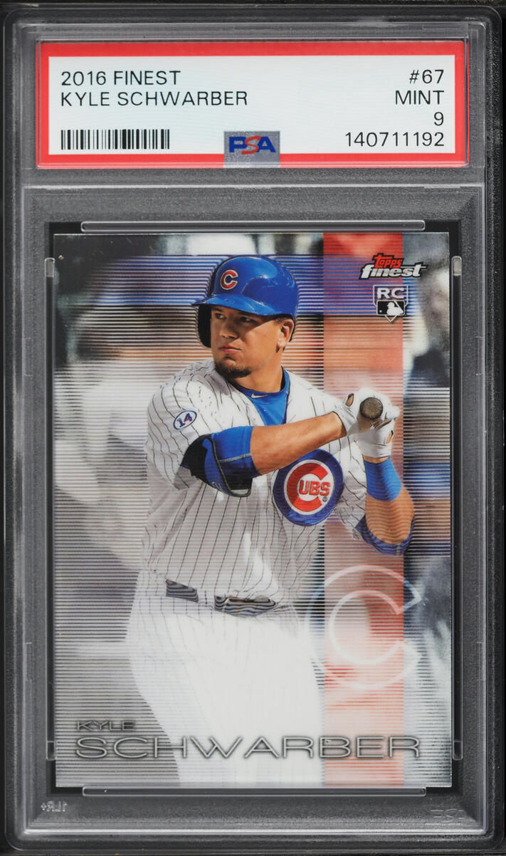 2016 Finest Kyle Schwarber ROOKIE #67 PSA 9 MINT