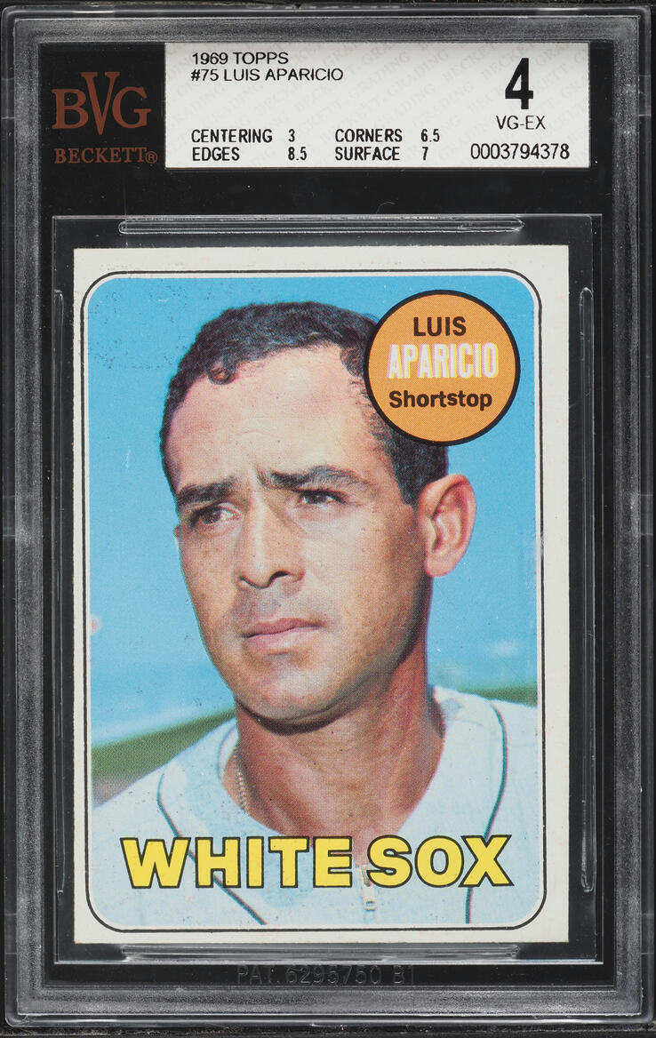 1969 Topps Luis Aparicio #75 BVG 4 VGEX