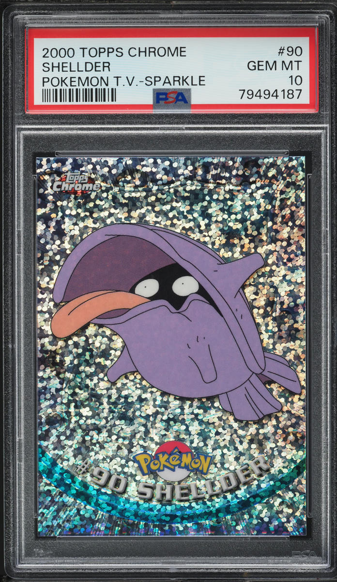2000 Pokemon Topps Chrome Series 2 Sparkle Shellder #90 PSA 10 GEM MINT