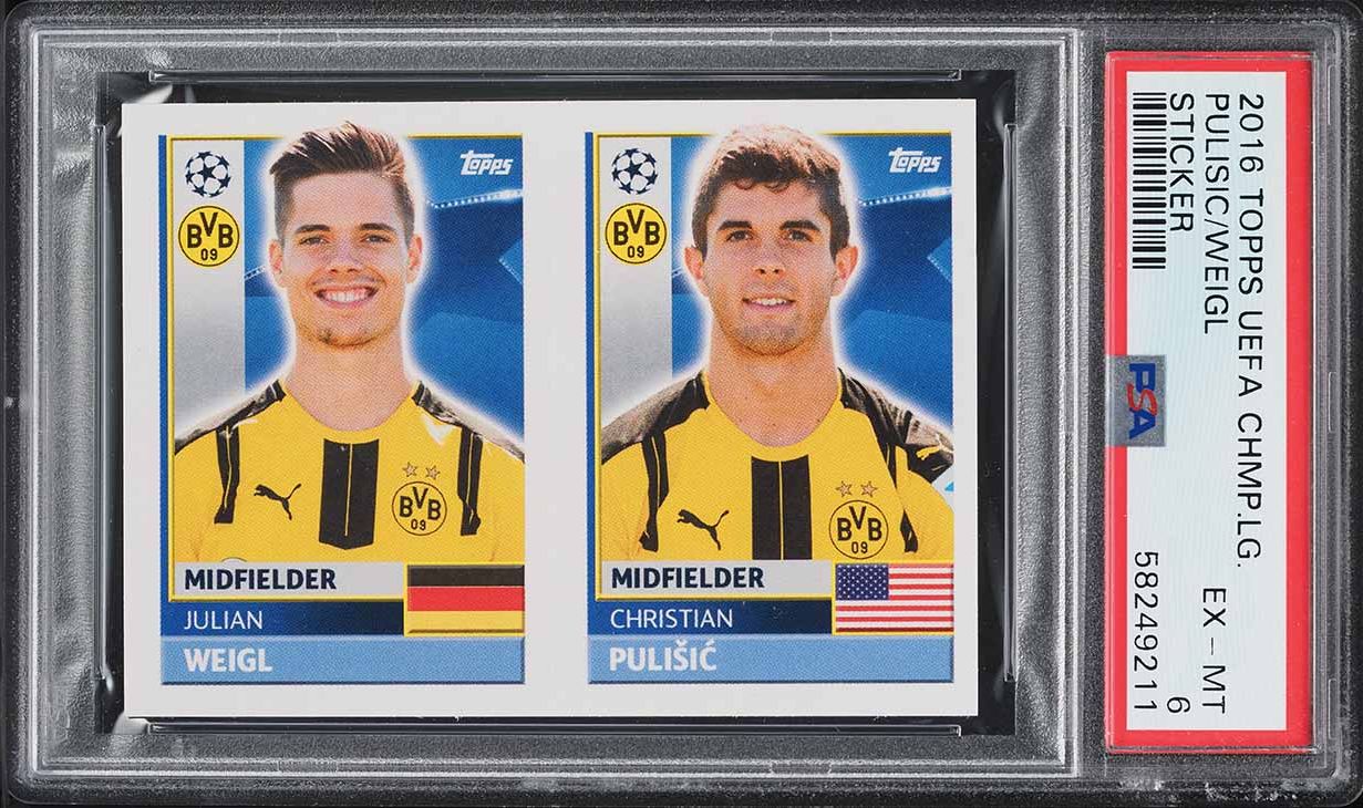 2016 Select Soccer Christian Pulisic ROOKIE RC #150 PSA 9 MINT on