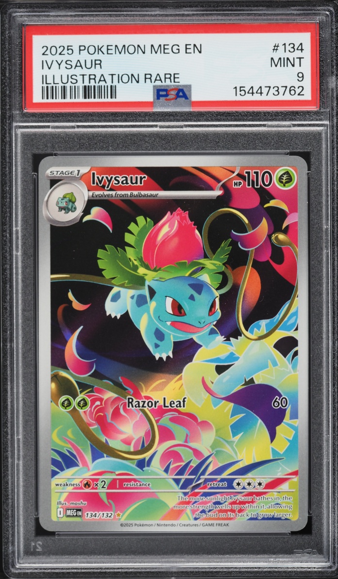 2025 Pokemon Mega Evolution IR Ivysaur #134 PSA 9 MINT