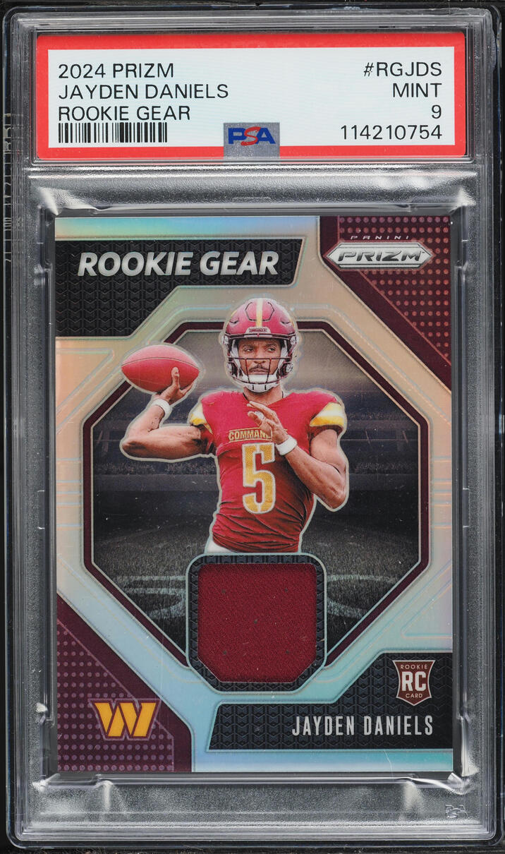 2024 Panini Prizm Gear Jayden Daniels ROOKIE PATCH #RGJDS PSA 9 MINT