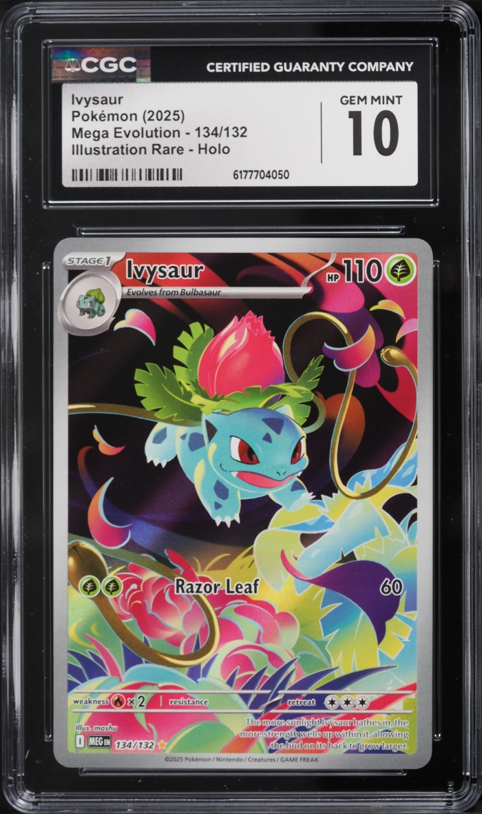2025 Pokemon Mega Evolution IR Ivysaur #134 CGC 10 GEM MINT