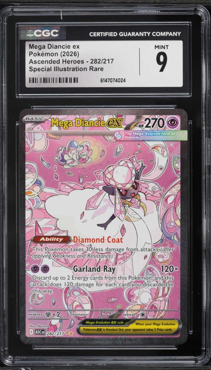 2026 Pokemon Mega Evolution Ascended Heroes SIR Mega Diancie ex #282 CGC 9 MINT