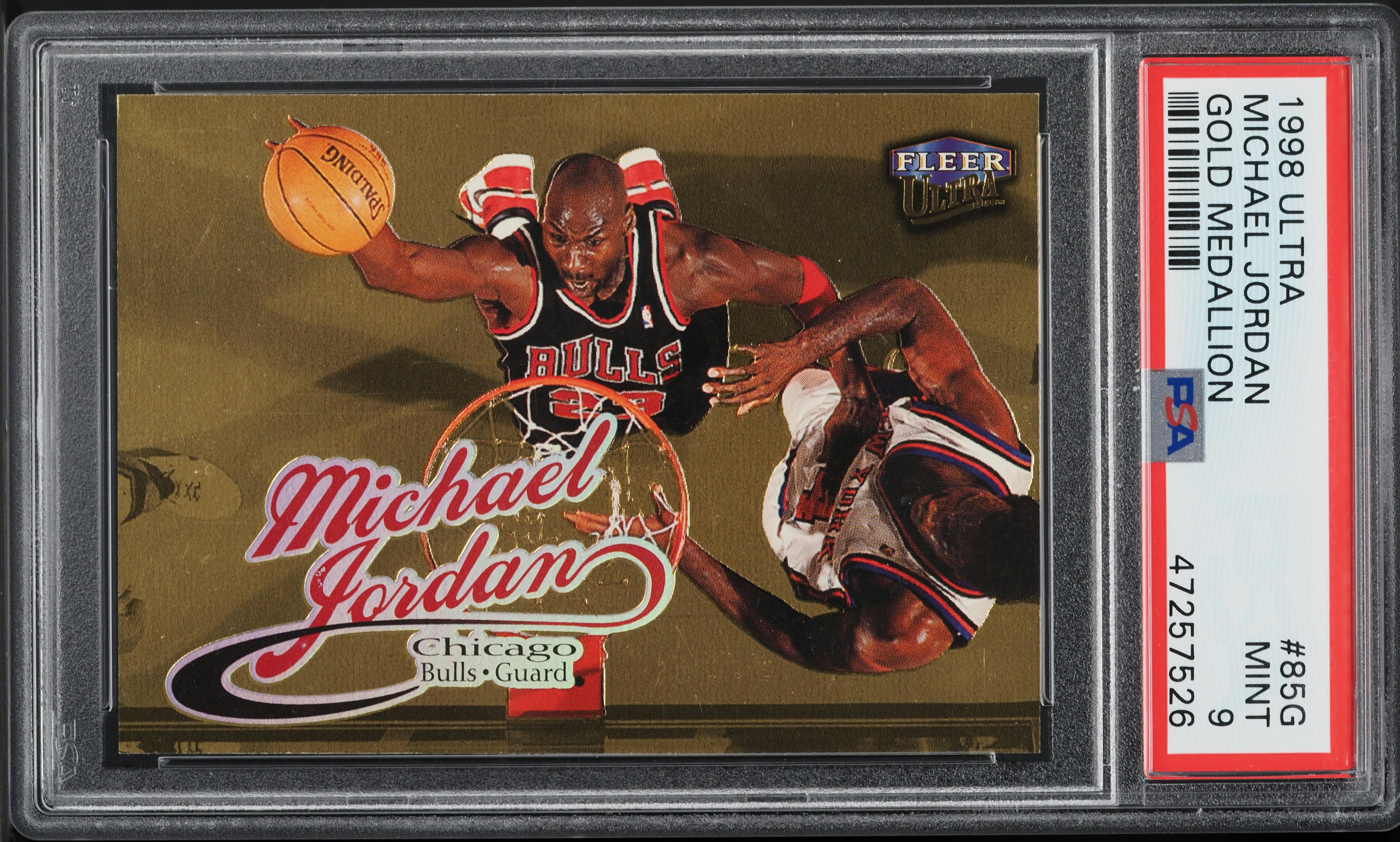 1998 Ultra Gold Medallion Michael Jordan #85G PSA 9 MINT on