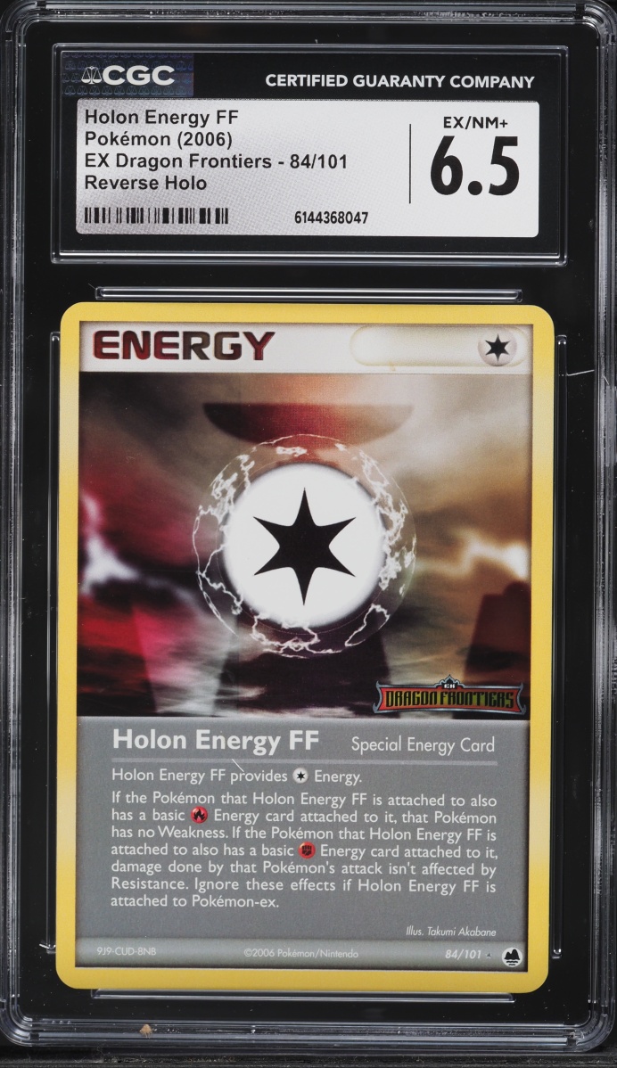 2006 Pokemon EX Dragon Frontiers Reverse Holo Holon Energy FF #84 CGC 6.5 EXMT+
