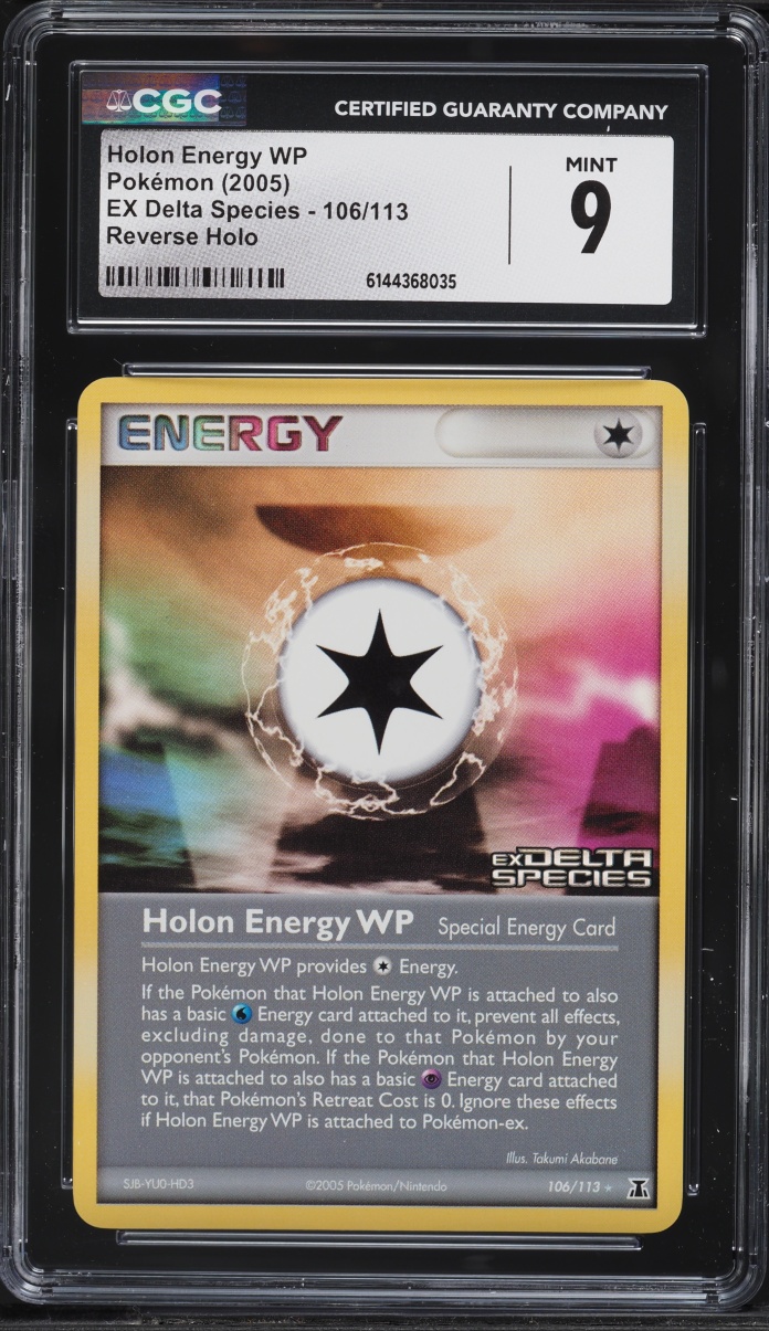 2005 Pokemon EX Delta Species Reverse Holo Holon Energy WP #106 CGC 9 MINT