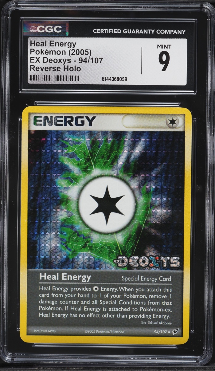 2005 Pokemon EX Deoxys Reverse Holo Heal Energy #94 CGC 9 MINT