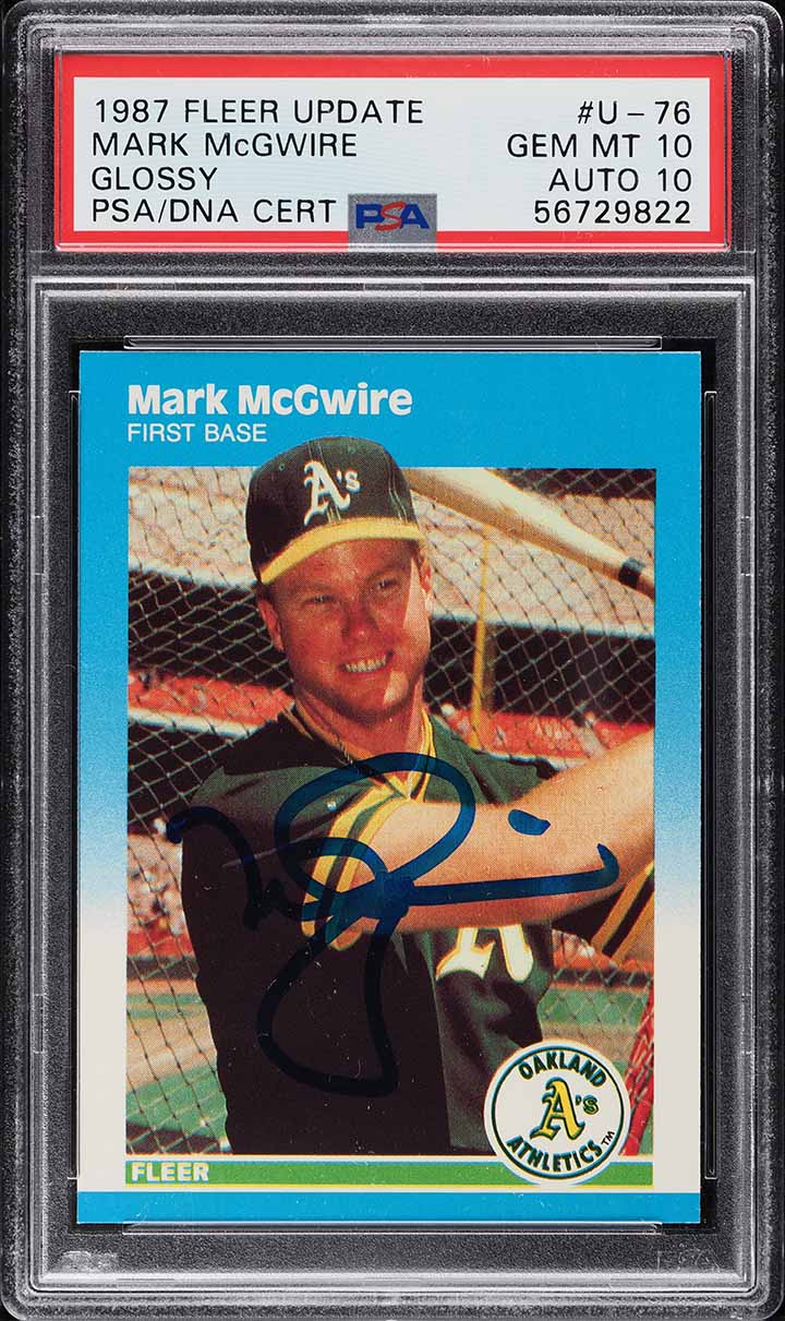 スポーツ選手 87 fleer update greg maddux rc!.! 1987 Fleer Update Glossy Greg Maddux ROOKIE #U-68 PSA 10 GEM