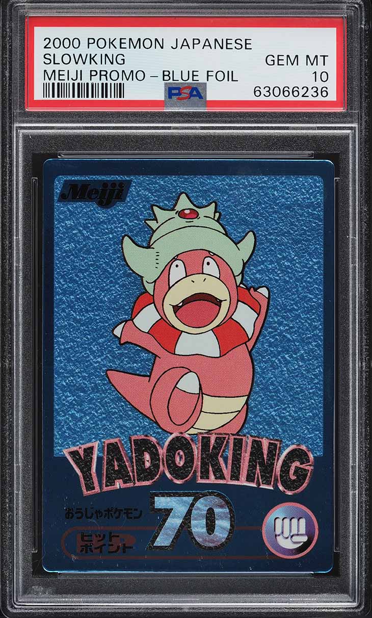 2000 Pokemon Japanese Meiji Promo Blue Foil Slowking Yadoking PSA 10 GEM MINT