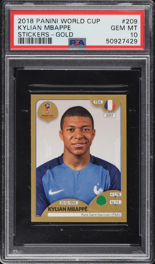 2018 Panini Prizm World Cup Kylian Mbappe ROOKIE #80 PSA 10 GEM