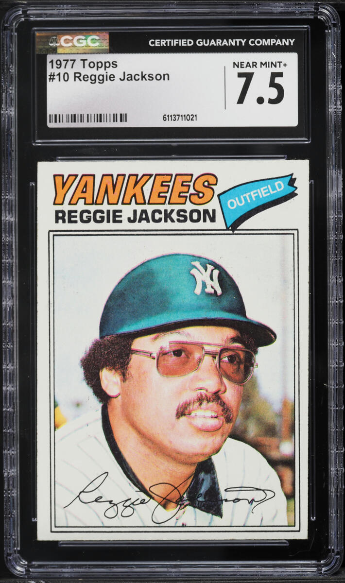 1977 Topps Reggie Jackson #10 CGC 7.5 NRMT+