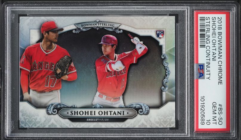 2018 Bowman Shohei Ohtani ROOKIE #49 SGC 9.5 MINT+ on Fanatics Collect