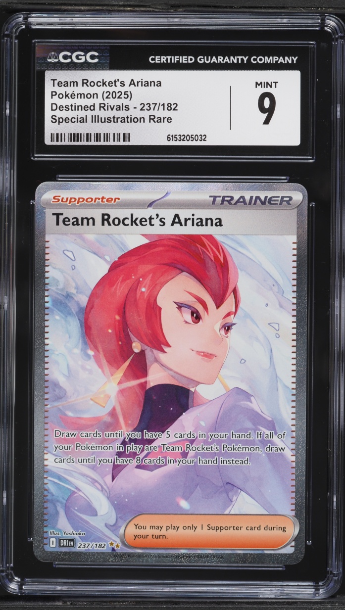 2025 Pokemon Scarlet & Violet Destined Rivals SIR Team Rocket's Ariana #237 CGC 9 MINT
