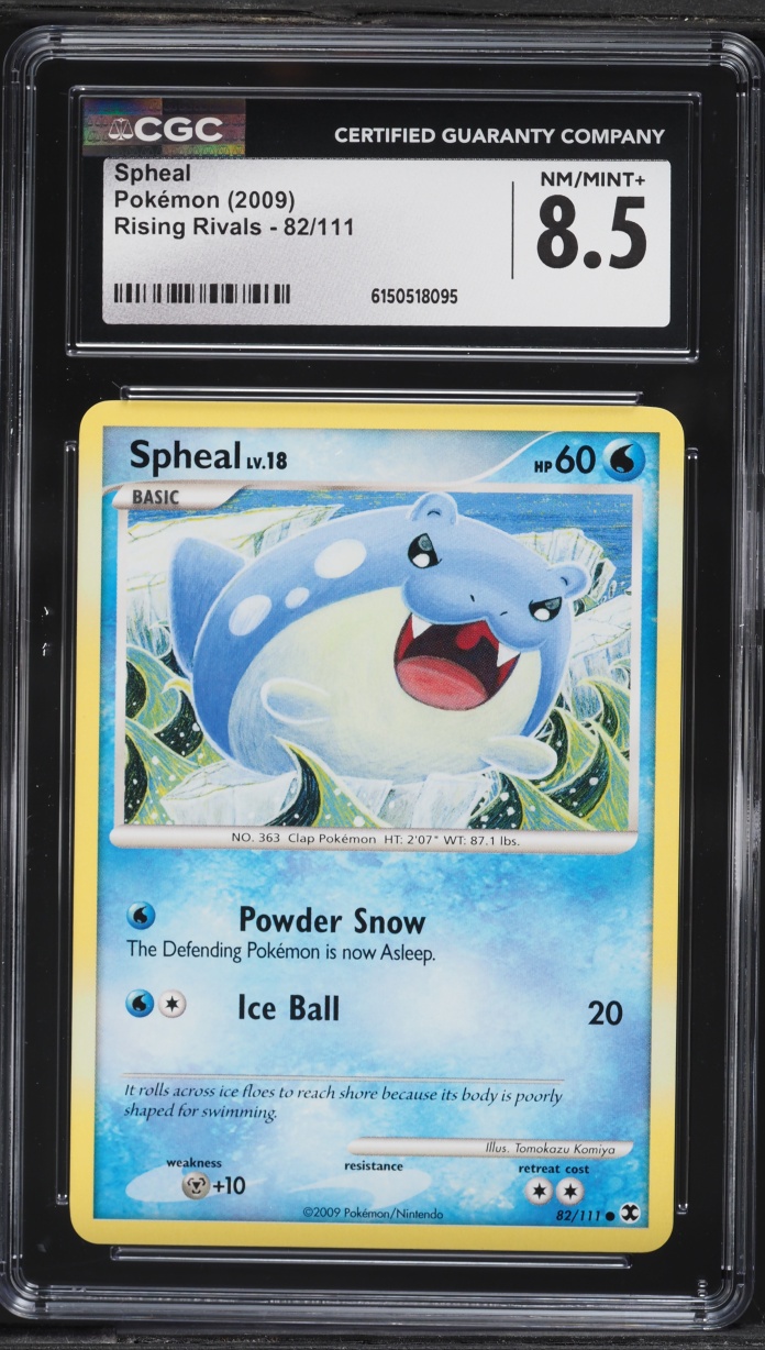 2009 Pokemon Platinum Rising Rivals Spheal #82 CGC 8.5 NM-MT+
