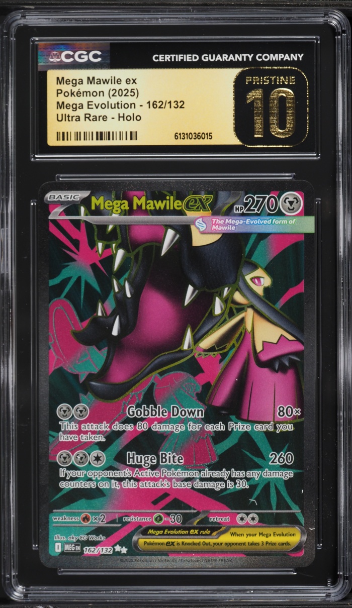 2025 Pokemon Mega Evolution Full Art Mega Mawile ex #162 CGC 10 PRISTINE