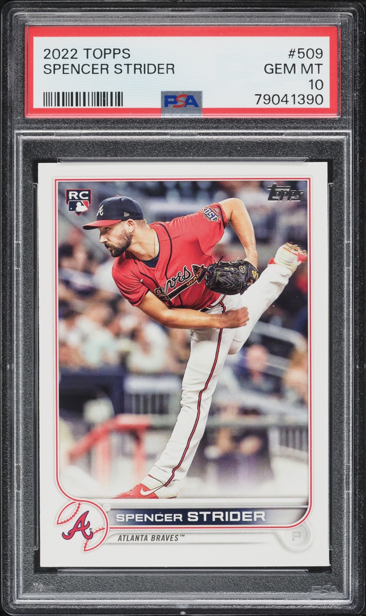 2022 Topps Spencer Strider ROOKIE #509 PSA 10 GEM MINT