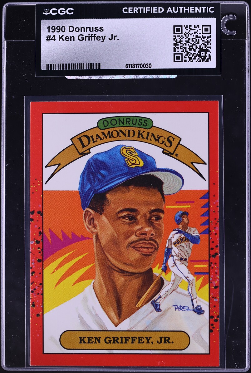 1990 Donruss Ken Griffey Jr. #4 CGC AUTH