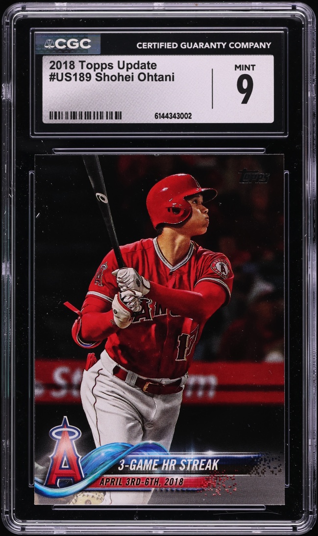 2018 Topps Update Shohei Ohtani ROOKIE #US189 CGC 9 MINT