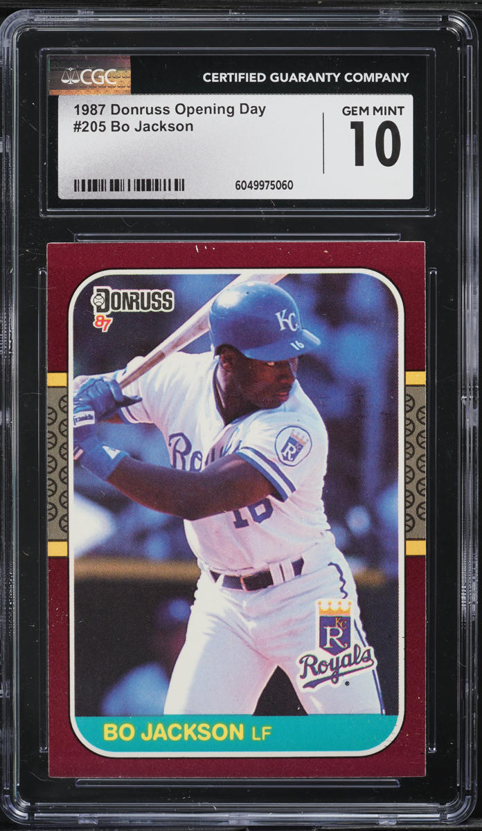 1987 Donruss Opening Day Bo Jackson ROOKIE #205 CGC 10 GEM MINT