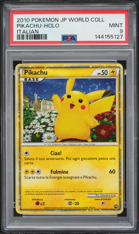 2010 Pokemon Korean World Collection Holo Pikachu PSA 10 GEM MINT