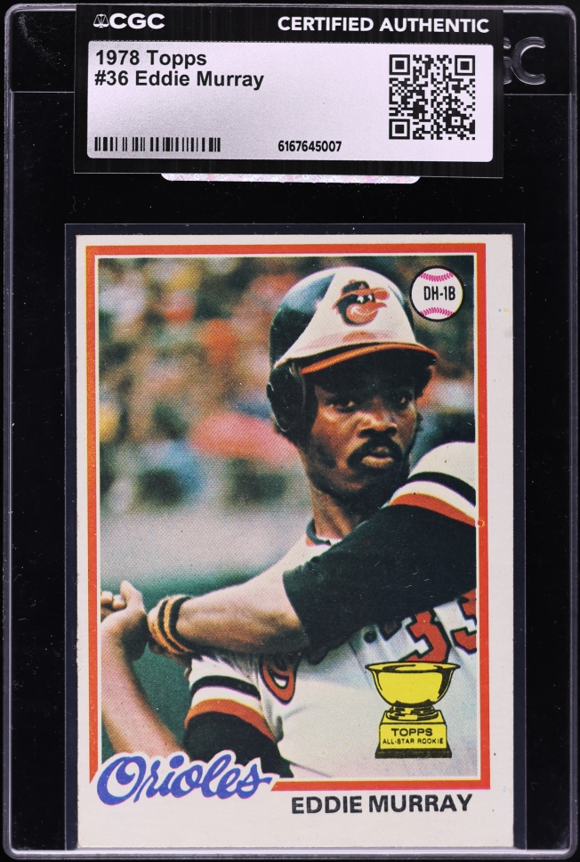 1978 Topps Eddie Murray ROOKIE #36 CGC AUTH