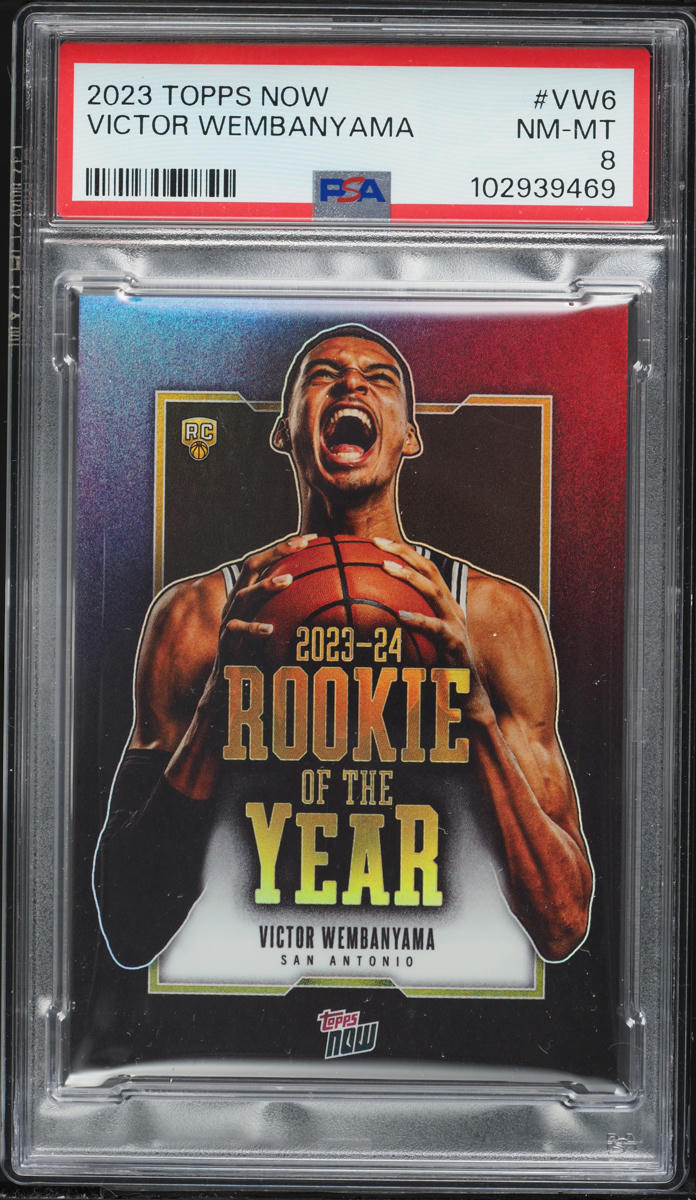 2023 Topps Now Of The Year Victor Wembanyama ROOKIE #VW-6 PSA 8 NM-MT