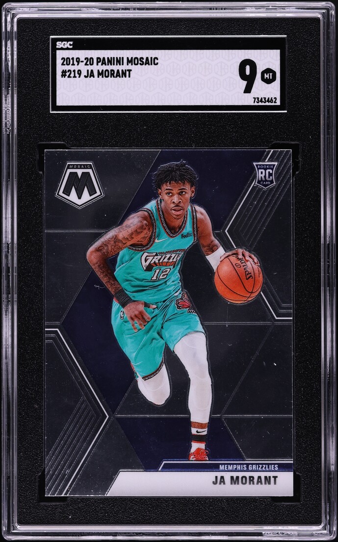 2019 Panini Mosaic Ja Morant ROOKIE #219 SGC 9 MINT