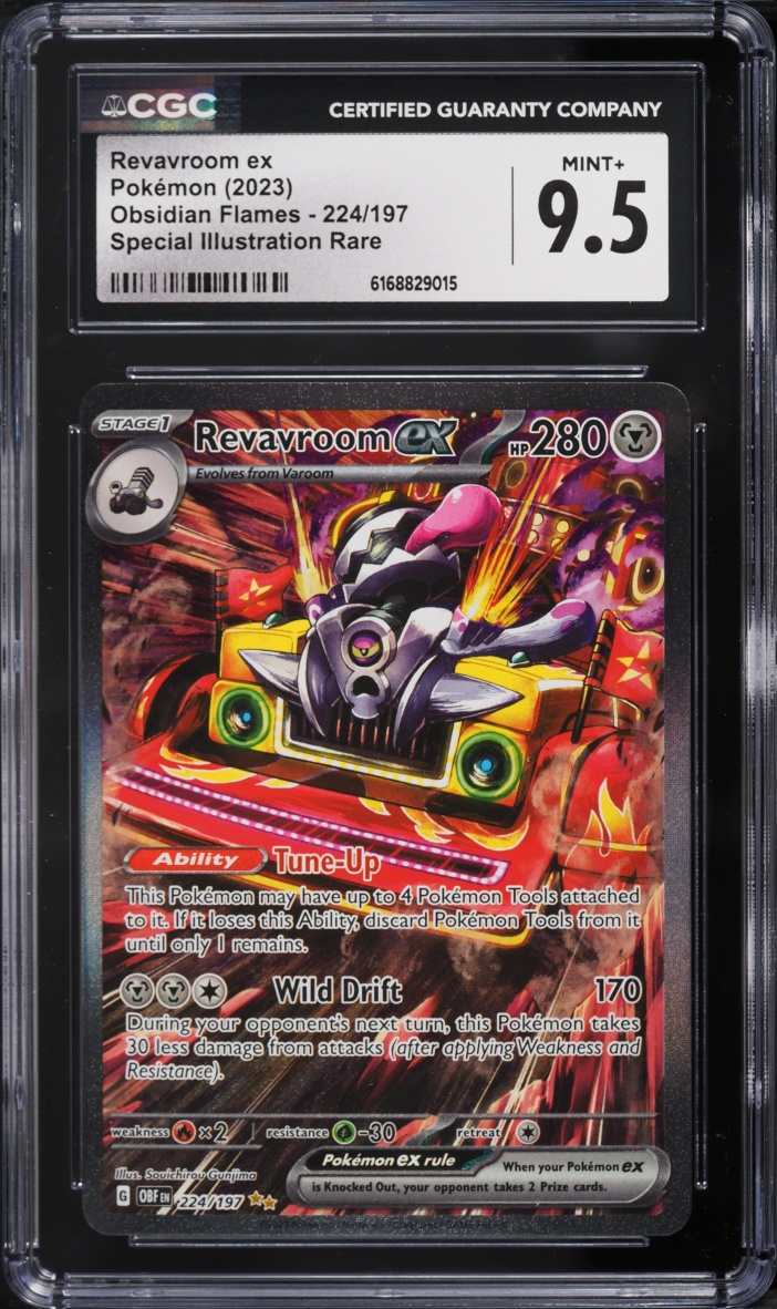 2023 Pokemon Scarlet & Violet Obsidian Flames SIR Revavroom ex #224 CGC 9.5 MINT+