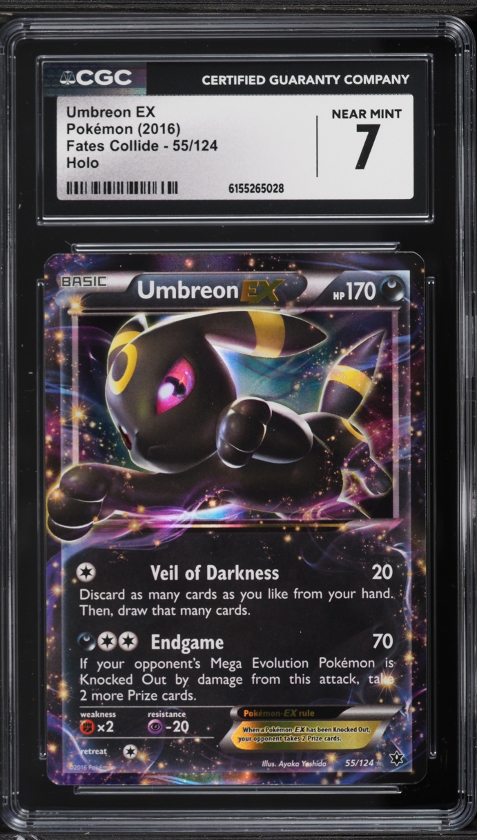 2016 Pokemon XY Fates Collide Holo Umbreon EX #55 CGC 7 NRMT