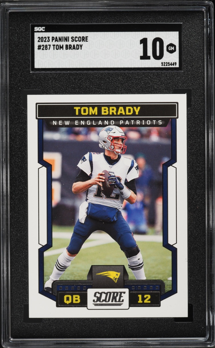 2023 Score Football Tom Brady #287 SGC 10 GEM MINT