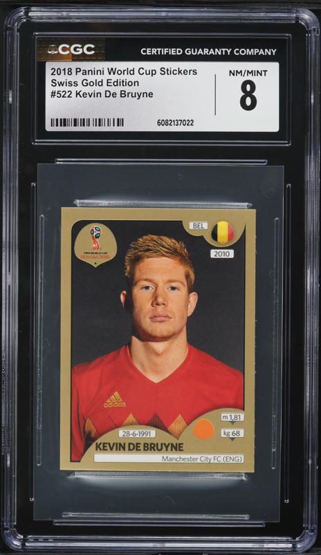 2016 Topps Premier Gold Kevin De Bruyne #74 PSA 8 NM-MT on