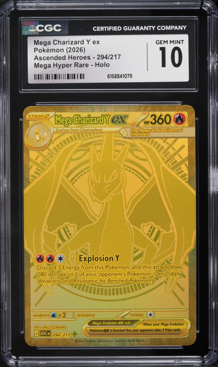 2026 Pokemon Mega Evolution Ascended Heroes MHR Mega Charizard Y EX #294 CGC 10 GEM MINT