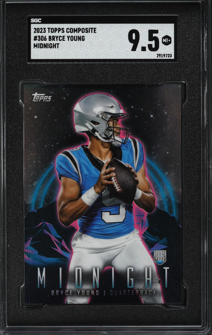 2023 Topps Composite Midnight Bryce Young ROOKIE #306 SGC 9.5 MINT+