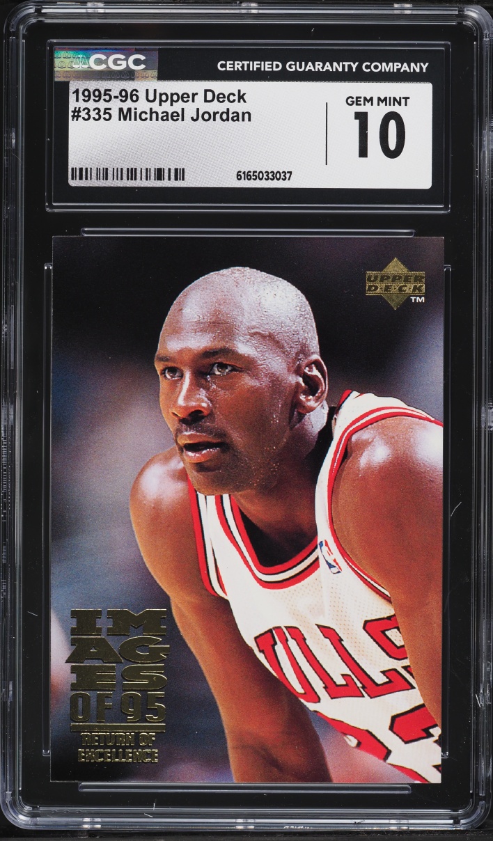 1995 Upper Deck Basketball Michael Jordan #335 CGC 10 GEM MINT