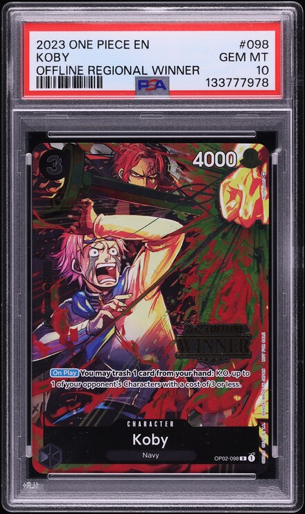 2022 One Piece Card Promo Offline Regional Winner Koby #OP02-098