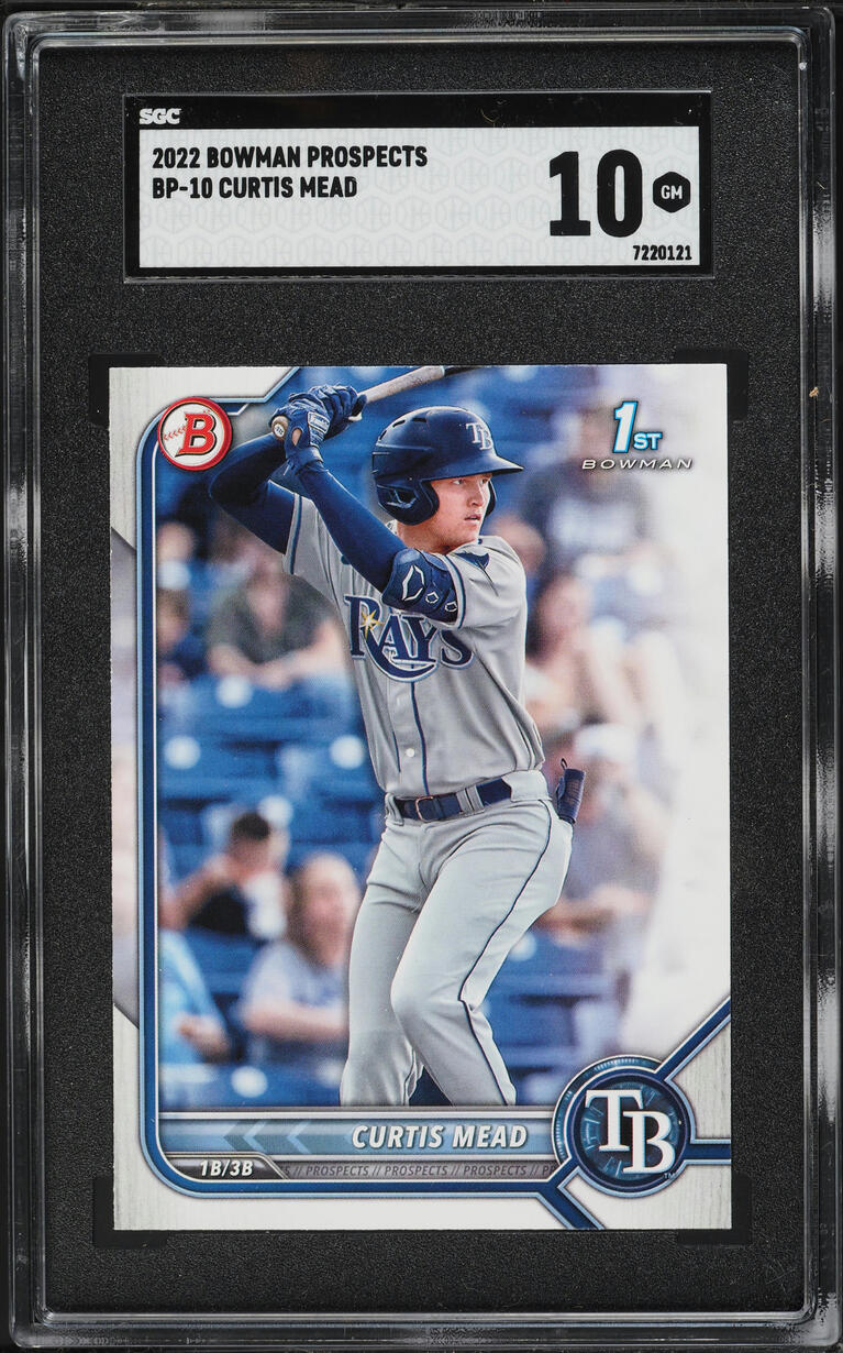 2022 Bowman Curtis Mead PROSPECT #BP-10 SGC 10 GEM MINT