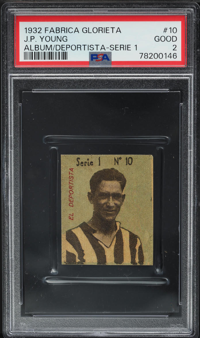 1932 Editora Fabrica Glorieta Album El Deportista Serie 1 J.P. Young PSA 2 GD - Photo 1