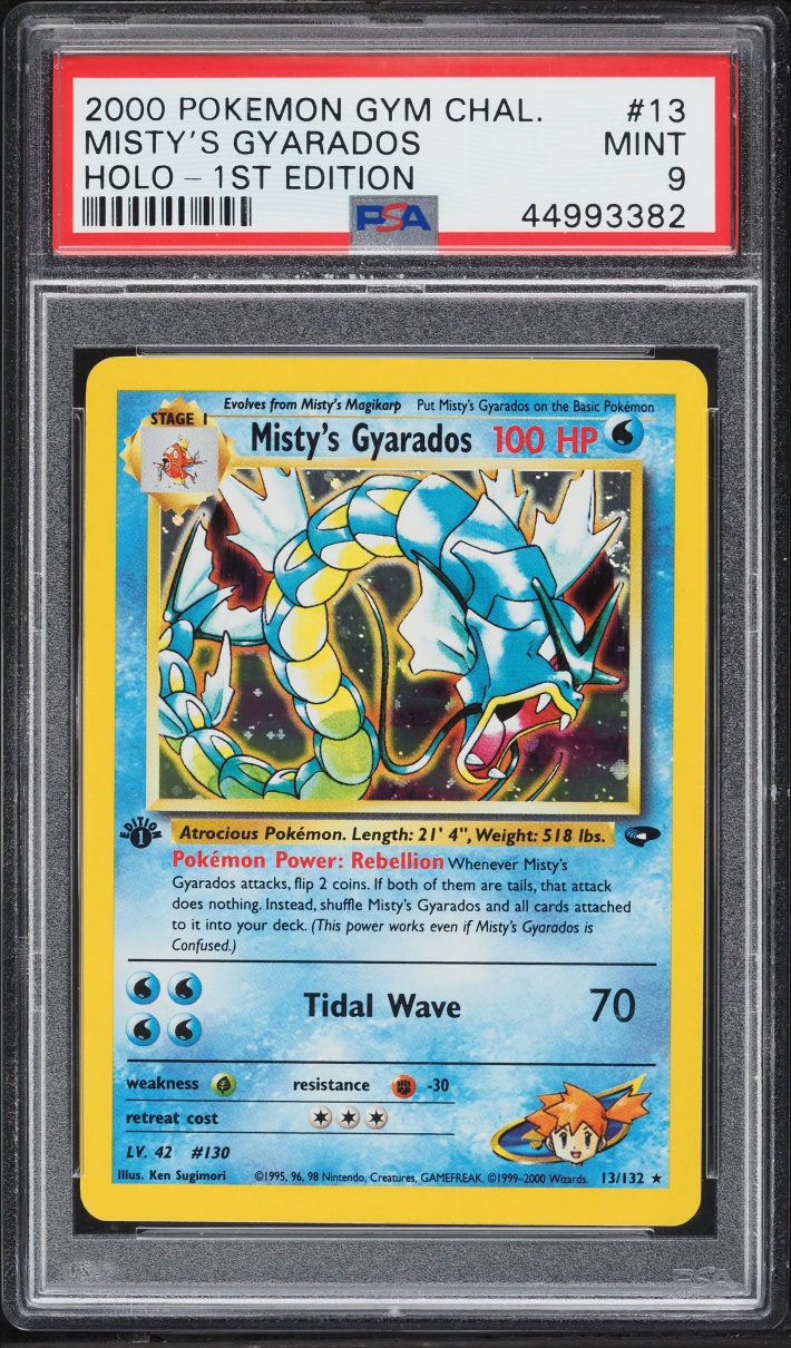 2000 Pokemon Gym Challenge 1st Edition Holo Misty's Gyarados #13 PSA 9 MINT