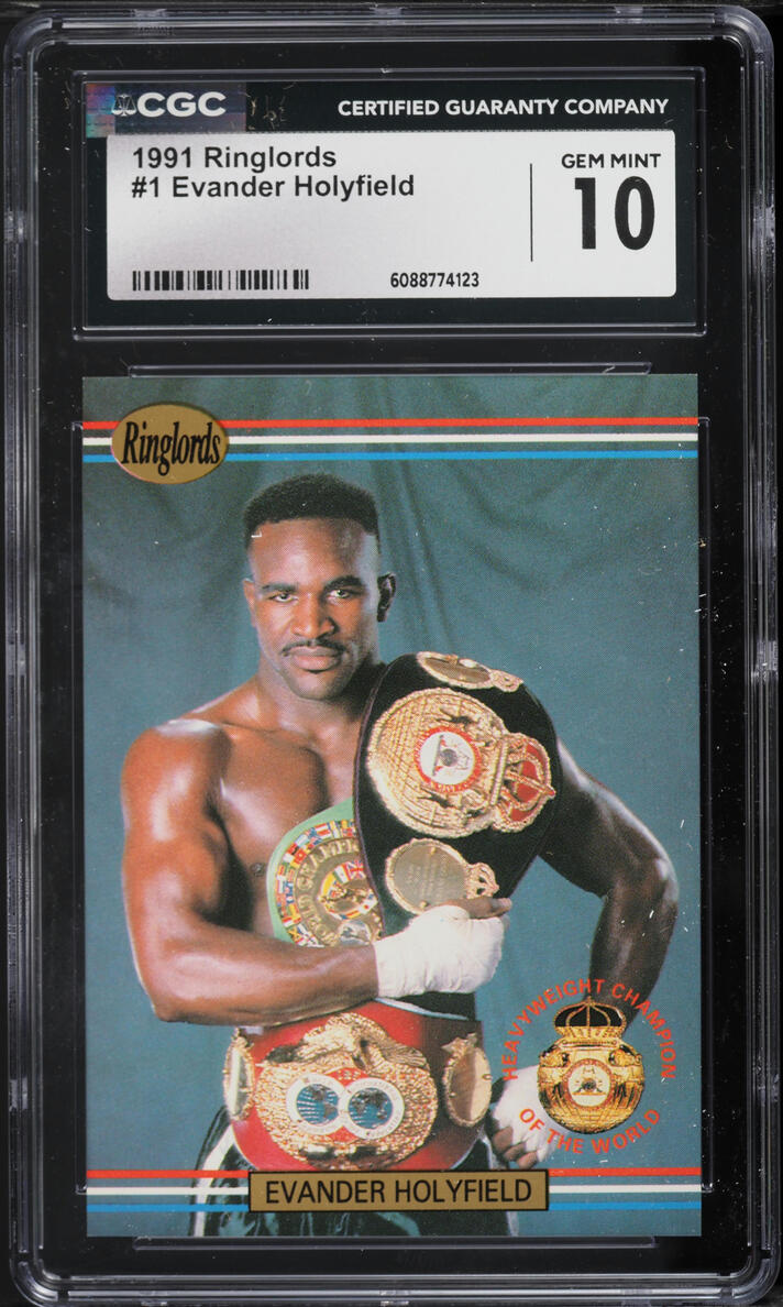 1991 Players International Ringlords Evander Holyfield #1 CGC 10 GEM MINT