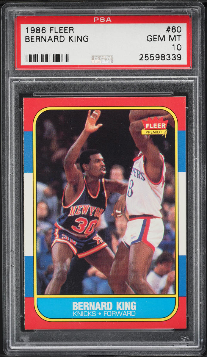 1986 Fleer Basketball Bernard King #60 PSA 10 GEM MINT
